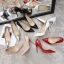 Schöne Schwarz Büro OL Pumps 2020 Lackleder 10 cm Stilettos Spitzschuh Pumps