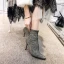Charming Black Casual Glitter Womens Boots 2020 9 cm Stiletto Heels Pointed Toe Boots