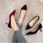 Modest / Simple Burgundy Casual Suede Pumps 2020 5 cm Stiletto Heels Pointed Toe Pumps
