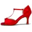 Chic / Beautiful White Prom Latin Dance Shoes 2021 T-Strap 7 cm Stiletto Heels Pointed Toe Womens Sandals High Heels