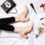 Chic / Beautiful Nude Office OL Pumps 2020 Patent Leather 6 cm Thick Heels Pointed Toe Pumps
