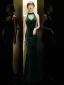 Sexy Dark Green Suede Evening Dresses  2020 Trumpet / Mermaid Scoop Neck Rhinestone Sleeveless Floor-Length / Long Formal Dresses