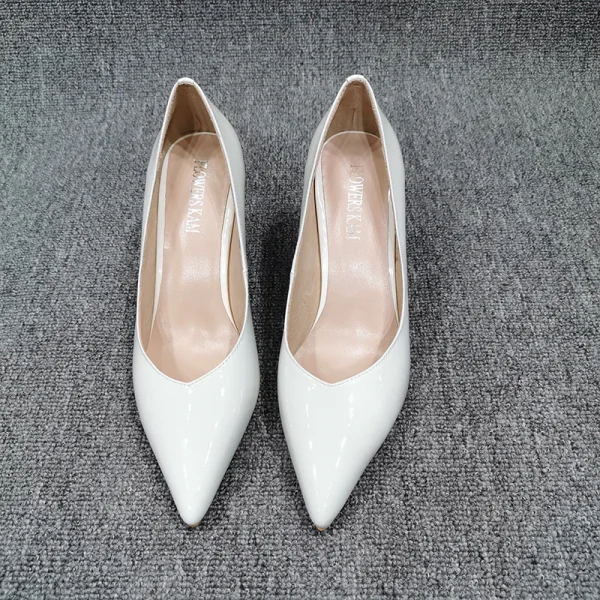 Classy Candy Pink Evening Party Pumps 2020 Leather 7 cm Stiletto Heels Pointed Toe Pumps