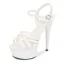 Chic / Beautiful Black Rave Club Womens Sandals 2020 Ankle Strap 15 cm Stiletto Heels Open / Peep Toe Sandals