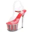 Sexy Silver Rave Club Womens Shoes 2020 Ankle Strap 17 cm Stiletto Heels Open / Peep Toe Sandals