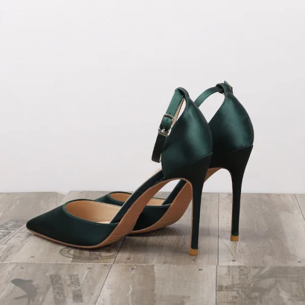 Schlicht Nude Datierung Sandalen Damen 2020 Knöchelriemen 10 cm Stilettos Spitzschuh Sandaletten
