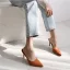 Chic / Beautiful Tan Summer Street Wear Womens Sandals 2020 Suede 10 cm Stiletto Heels Pointed Toe Sandals