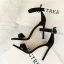 Sexy Argenté Cocktail Sandales Femme 2020 Satin Faux Diamant Bride Cheville 9 cm Talons Aiguilles Peep Toes / Bout Ouvert Sandales