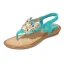Charming Summer White Beach Flat Womens Shoes 2020 Rhinestone Pearl Butterfly Open / Peep Toe Sandals