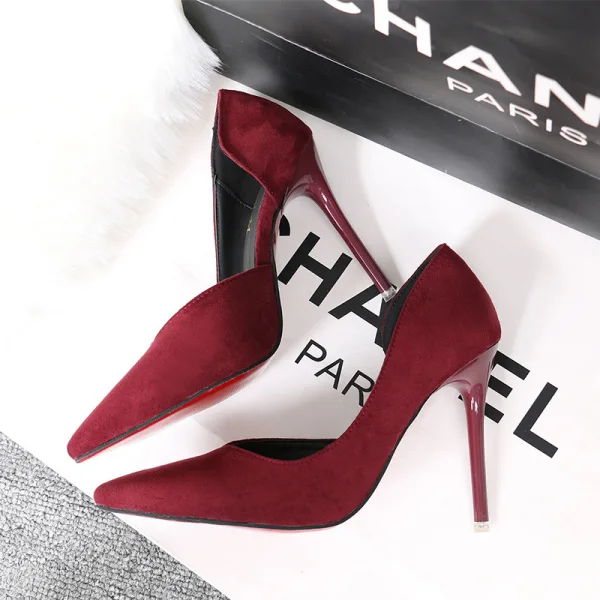 Chic / Beautiful Black Office OL Womens Shoes 2020 10 cm Stiletto Heels Pointed Toe Heels