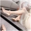 Elegant Champagne Rhinestone Wedding Shoes 2020 Leather 10 cm Stiletto Heels Pointed Toe Wedding Pumps