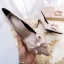 Elegant Burgundy Prom Satin Pumps 2020 Leather Bow 8 cm Stiletto Heels Pointed Toe Pumps
