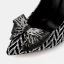 Charmant Schwarz Abend Pumps 2020 Strass Schleife 10 cm Stilettos Spitzschuh Pumps