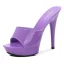 Schlicht Gelb Strassenmode Sandalen Damen 2020 13 cm Stilettos Peeptoes Sandaletten