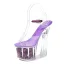 Transparent Été Blanche Jardin / Extérieur Cristal Sandales Femme 2020 17 cm Talons Épais Peep Toes / Bout Ouvert Sandales