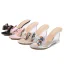 Chic / Beautiful Silver Street Wear Womens Sandals 2020 Rhinestone Bow 8 cm Wedges Open / Peep Toe Sandals