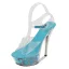 Transparent Sexy Rave Club Womens Sandals 2020 Ankle Strap 14 cm Stiletto Heels Open / Peep Toe Sandals