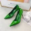 Enkel Hvit Kontor Patent Lær Pumps 2020 8 cm Stiletthæler Spisse Pumps