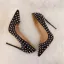 Amazing / Unique Black Rave Club Rivet Pumps 2020 Leather 10 cm Stiletto Heels Pointed Toe Pumps