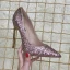 Sparkly Sølv Paljetter Pumps 2020 Aften 12 cm Stiletthæler Spisse Pumps