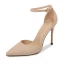 Proste / Simple Czarne Biuro OL Buty Damskie 2020 Z Paskiem 12 cm Szpilki Szpiczaste Sandały