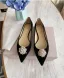 Eleganta Mocka Pärla Hall Pumps 2020 10 cm Stilettklackar Spetsiga Pumps