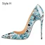 Fine Multi-Farger Ball Pumps 2020 Patent Lær 12 cm Stiletthæler Spisse Pumps