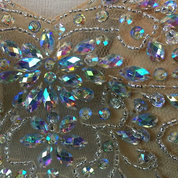 Chic / Beautiful Dark Green Evening Dresses 2018 Trumpet / Mermaid Handmade Beading Crystal Rhinestone V-Neck Backless Sleeveless Floor-Length / Long Formal Dresses