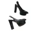 Piękne Białe Przypadkowy Slingback Sandały Damskie 2020 Skórzany 12 cm Grubym Obcasie Szpiczaste Sandały