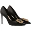 Chic / Beautiful Black Office OL Rhinestone Pumps 2020 Leather 10 cm Stiletto Heels Pointed Toe Pumps