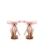 Schöne Rot Ball Sandalen Damen 2020 Schleife Knöchelriemen 10 cm Stilettos Spitzschuh Sandaletten