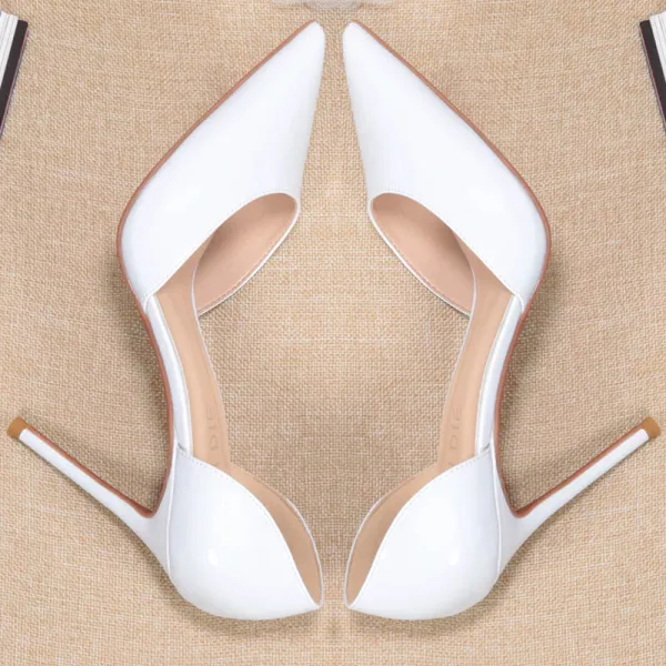 Minimalist Nude Office OL Womens Shoes 2020 10 cm Stiletto Heels Pointed Toe Heels
