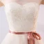 Chic / Beautiful Champagne Bridesmaid Dresses 2018 A-Line / Princess Bow Lace Sleeveless Backless Short Wedding Party Dresses