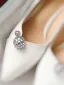 Classy Ivory Satin Rhinestone Wedding Shoes 2020 9 cm Stiletto Heels Pointed Toe Wedding Pumps