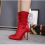 Mode Winter Schwarz Strassenmode Stiefel Damen 2020 11 cm Stilettos Spitzschuh Stiefel