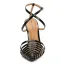 Sexy Noire Club de carnaval Cuir Verni Sandales Femme 2021 X-Strap 12 cm Talons Aiguilles À Bout Pointu Sandales