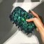 Scintillantes Multi-Couleurs Paillettes Carrés Cocktail Pochette 2021