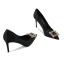 Sexy Red Evening Party Rhinestone Pumps 2021 Leather 10 cm Stiletto Heels Pointed Toe Pumps