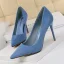 Enkla Gul Casual Mocka Pumps 2021 9 cm Stilettklackar Högklackade Spetsiga Pumps