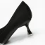 Sexy Black Cocktail Party Rhinestone Pumps 2021 Satin 6 cm Stiletto Heels High Heels Pointed Toe Pumps