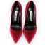 Elegant Burgundy Office OL Satin Suede Pumps 2021 10 cm Stiletto Heels Pointed Toe High Heels