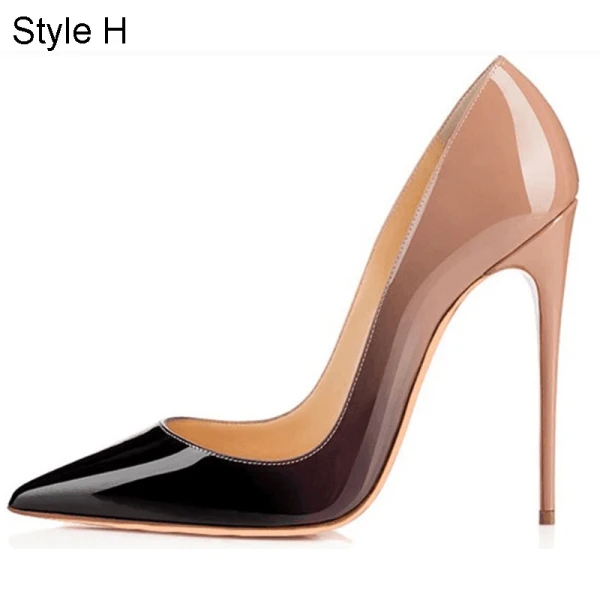 Charming Cocktail Party Red Gradient-Color Pumps 2021 10 cm Stiletto Heels High Heels Pointed Toe Pumps