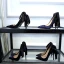 Fashion Black Evening Party Suede Pumps 2021 Leather Ankle Strap 10 cm Stiletto Heels High Heels Pointed Toe Pumps