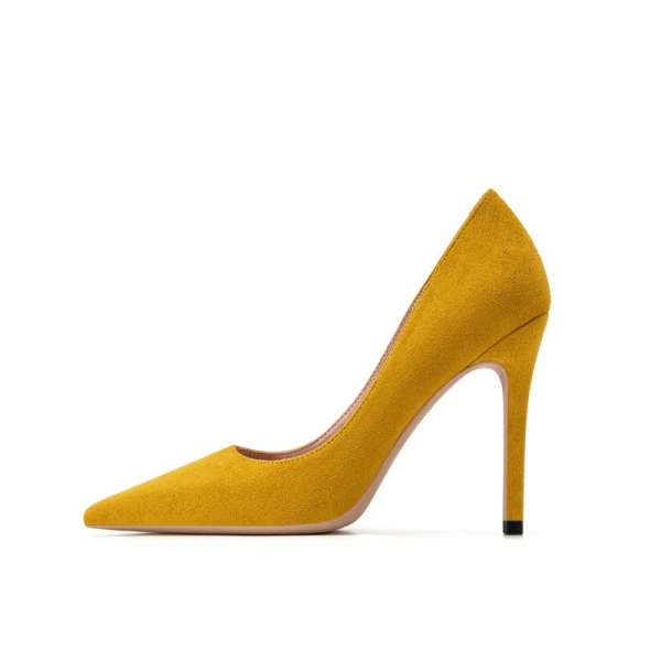 Schöne Burgunderrot Abend Leder Wildleder Pumps 2021 10 cm Stilettos Hochhackige Spitzschuh Pumps