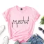 Lovely Summer White Loose Street Wear Cotton T-Shirts 2021 Scoop Neck Short Sleeve Women's Tops T-shirt