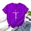Casual Summer White Loose Cotton T-shirt 2021 Scoop Neck Short Sleeve Women's Tops