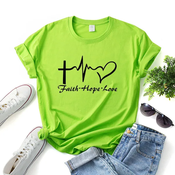 Casual Summer Loose Letter Graphic White T-Shirts 2021 Cotton Scoop Neck Short Sleeve Women's Tops T-shirt