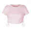 Sexy White Summer Street Wear Outdoor Sports Gymnasium Tight  Women Tank 2021 Scoop Neck Short Sleeve Sweatshirts