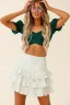 Sexy Summer Beach Resort Wear Street Wear Yellow Off-The-Shoulder Short Sleeve Women Tops 2021