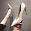 Fashion White Office OL Pumps 2021 7 cm Stiletto Heels Pointed Toe Pumps High Heels